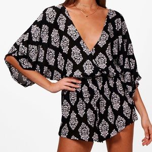 NWT Floral BooHoo Romper